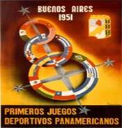 Pôster dos Jogos Pan-Americanos de Buenos Aires 1951